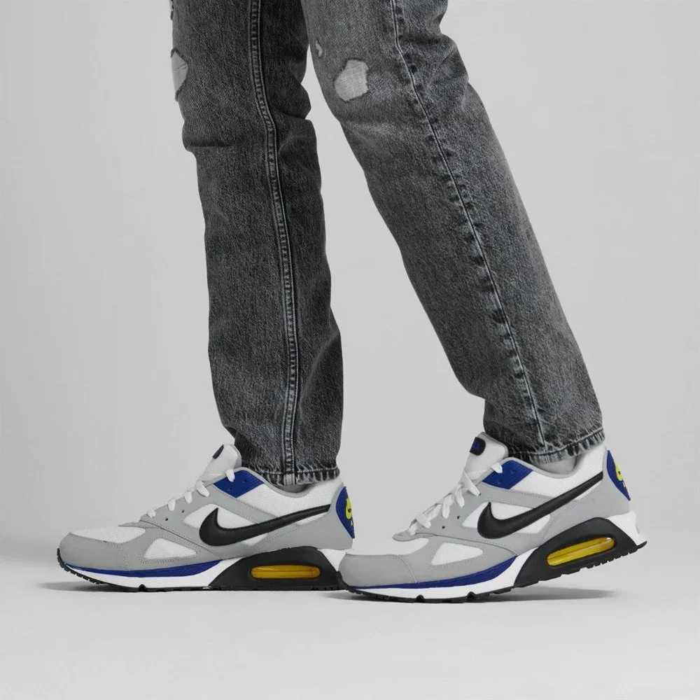 Nike Air Max IVO Running Sneaker 580518-102 White Grey Blue Black 1 90 95 97 98 - Picture 2 of 10